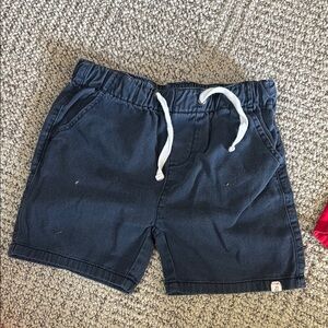 Blue Elastic Waist Pull-On Shorts